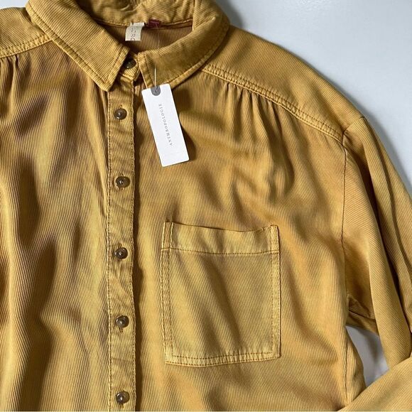 Anthropologie NWT Pilcro Boyfriend Buttondown Small - Picture 7 of 14
